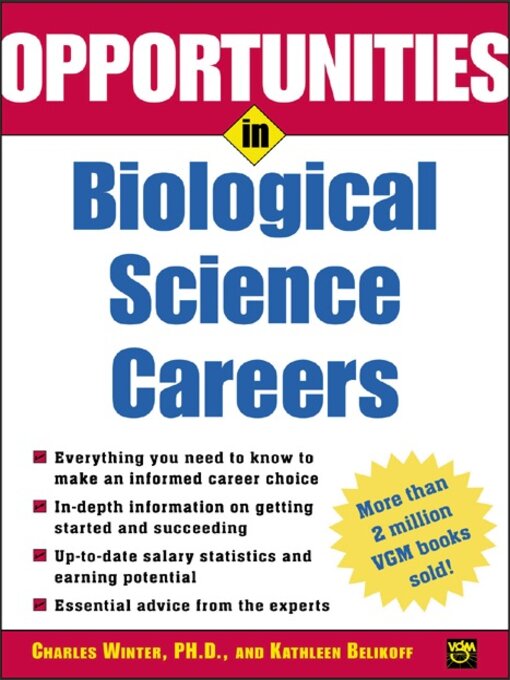 Title details for Opportunities in Biological Science Careers by Charles Winter - Available